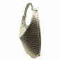 Preview: Schultertasche Lia gold, Leder gold, Seitenansicht